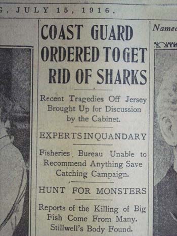 1916 shark hunt newspaper